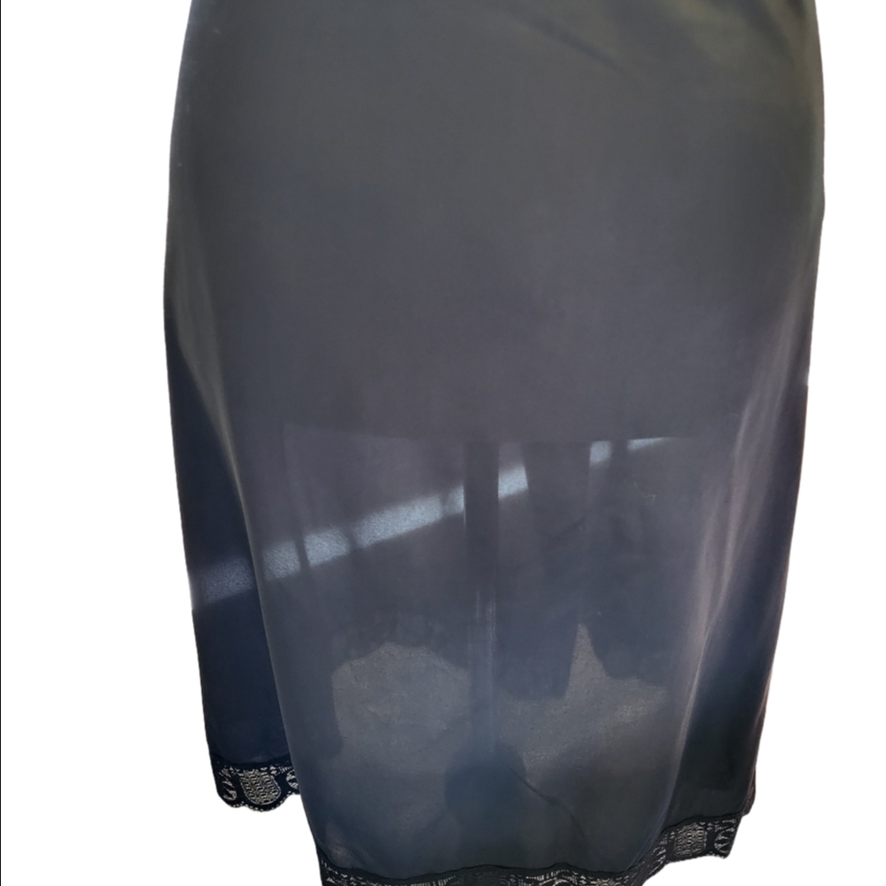 Black Pencil Midi Chemise for Night Out